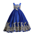 2020 New Pure color elegant girls dress